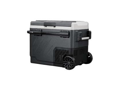 Steamy-E Dual Zone Roller Elektrische Compressor Koelbox Op Wielen (50 liter)