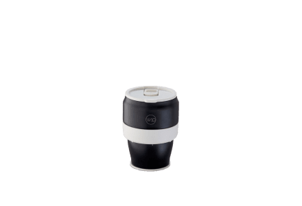 W10 Hazlewood opvouwbare RVS thermosbeker (340 ml) zwart