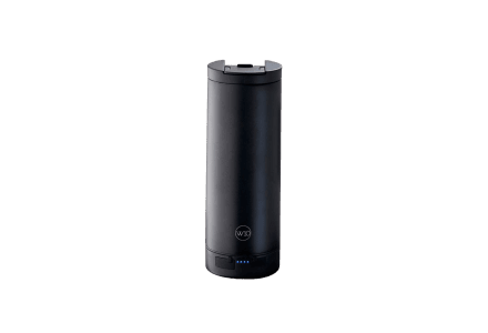 W10 Oxford RVS thermosbeker met powerbank voor wireless of bedraad opladen (455 ml) zwart